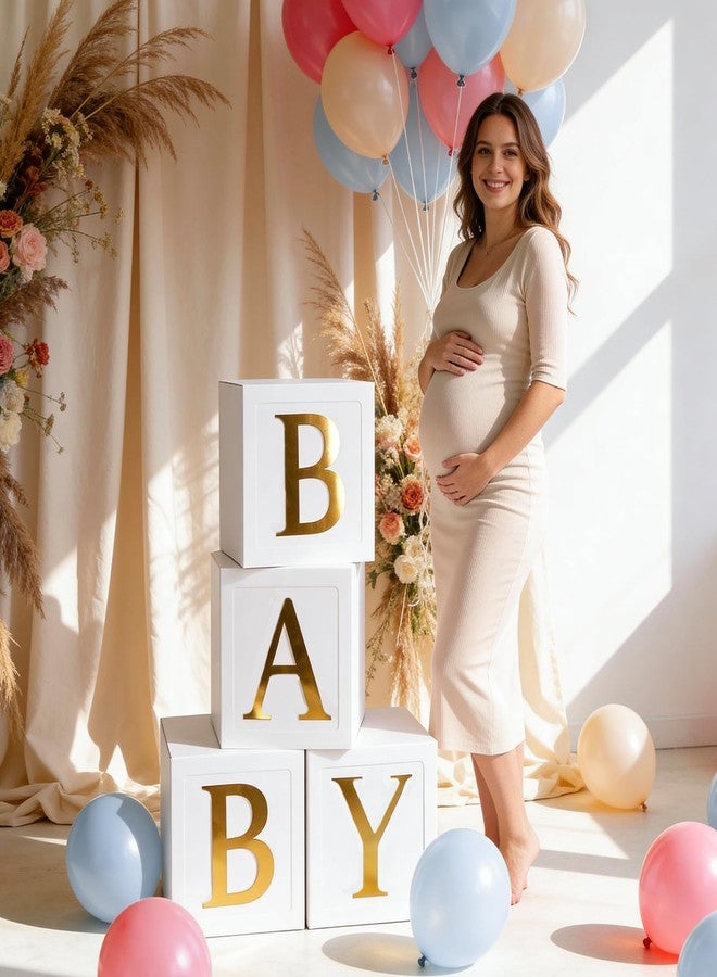 Winrayk Gender Reveal Balloon Boxes Decorations Dusty Pink and Blue Balloon Garland Arch Kit Baby Box with Letters Boy or Girl Banner for Baby Shower Birthday Party Gender Reveal Decorations Supplies - Image 4